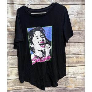 Selena‎ Quintanilla Official Merchandise Black T-Shirt Women's Plus Size XXXL
